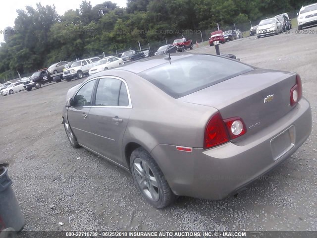 1G1ZH57B28F272460 - 2008 CHEVROLET MALIBU 1LT Champagne photo 3