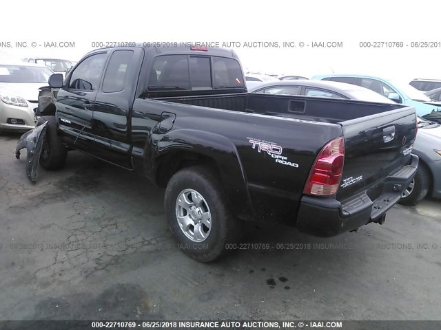 5TETU62N27Z399775 - 2007 TOYOTA TACOMA PRERUNNER ACCESS CAB BLACK photo 3