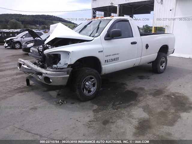 3D7KS26D96G202161 - 2006 DODGE RAM 2500 ST/SLT WHITE photo 2