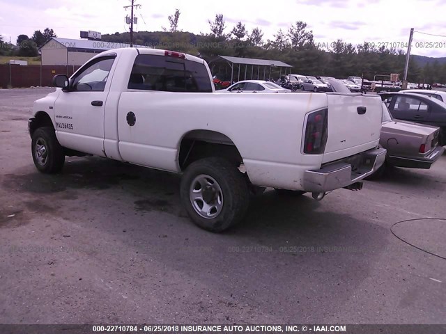 3D7KS26D96G202161 - 2006 DODGE RAM 2500 ST/SLT WHITE photo 3