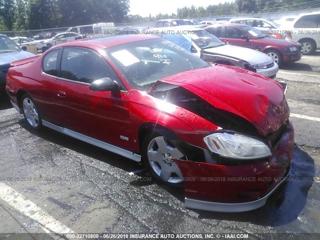 2G1WL16C669405263 - 2006 CHEVROLET MONTE CARLO SS 红色 照片 1