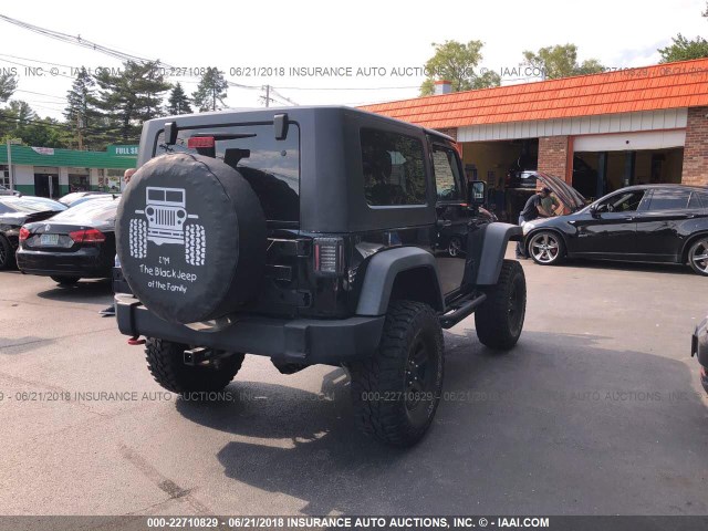 1J4AA2D1XBL608751 - 2011 JEEP WRANGLER SPORT BLACK photo 4