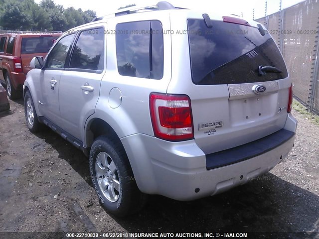 1FMCU59379KA28550 - 2009 FORD ESCAPE HYBRID SILVER photo 3