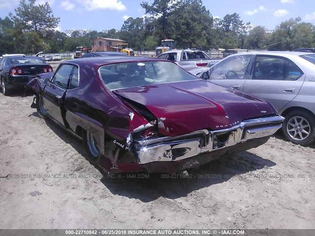 266578E105660 - 1968 PONTIAC GRAND PRIX RED photo 3