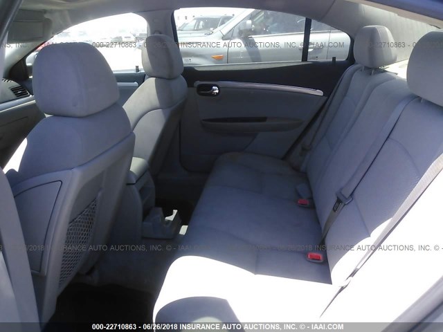 1G8ZS57B48F272253 - 2008 SATURN AURA XE GRAY photo 8