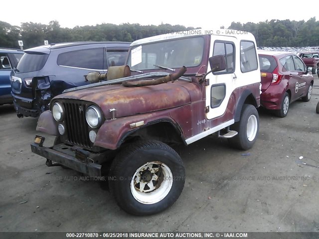 JSF83EH063913 - 1979 JEEP CJ5 RED photo 2