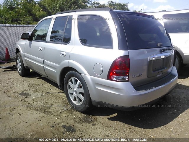 5GADT13S252223245 - 2005 BUICK RAINIER CXL SILVER photo 3