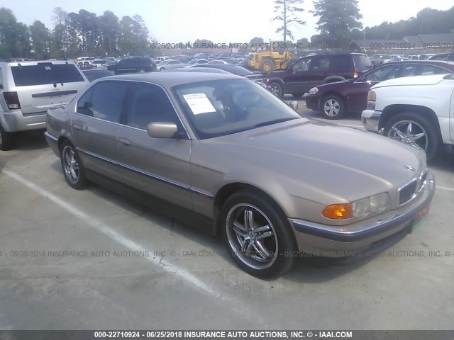 WBAGH8347YDP15735 - 2000 BMW 740 IL GOLD photo 1