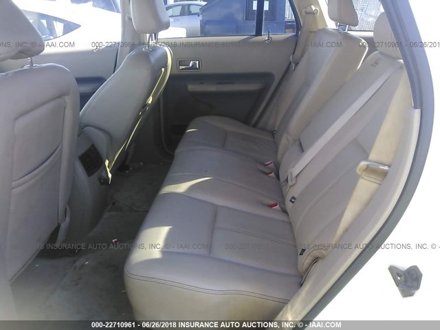 2FMDK49C07BA57545 - 2007 FORD EDGE SEL PLUS CREAM photo 8