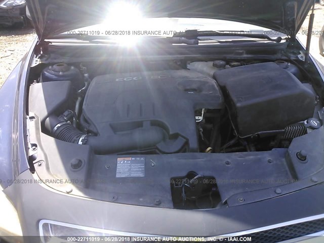 1G1ZA5E00AF278737 - 2010 CHEVROLET MALIBU LS BLUE photo 10