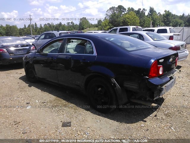 1G1ZA5E00AF278737 - 2010 CHEVROLET MALIBU LS BLUE photo 3