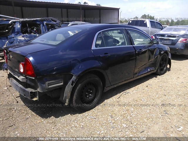 1G1ZA5E00AF278737 - 2010 CHEVROLET MALIBU LS BLUE photo 4