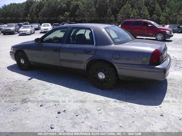 2FABP7BV3BX120830 - 2011 FORD CROWN VICTORIA POLICE INTERCEPTOR GRAY photo 3