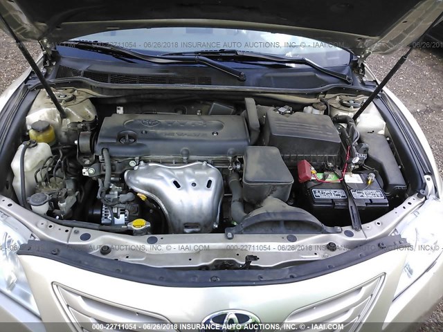 4T1BE46K28U260152 - 2008 TOYOTA CAMRY CE/LE/XLE/SE TAN photo 10