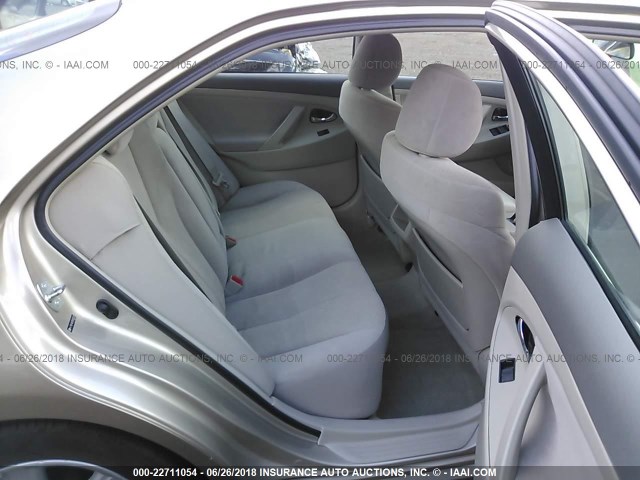 4T1BE46K28U260152 - 2008 TOYOTA CAMRY CE/LE/XLE/SE TAN photo 8