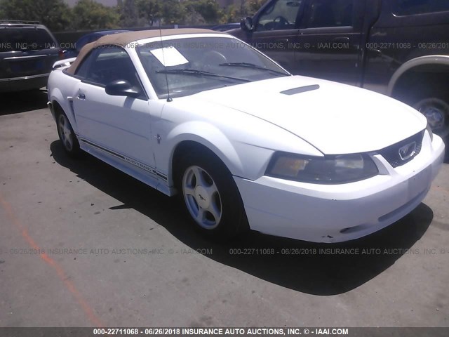 1FAFP44471F209783 - 2001 FORD MUSTANG WHITE photo 1