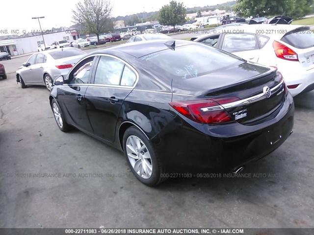 2G4GK5EX4F9284674 - 2015 BUICK REGAL BLACK photo 3