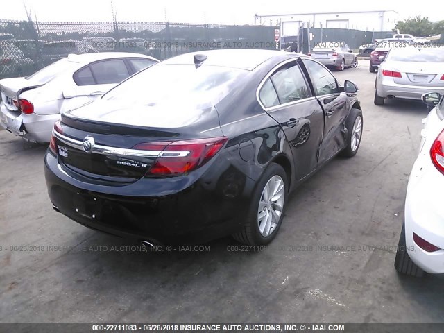 2G4GK5EX4F9284674 - 2015 BUICK REGAL BLACK photo 4