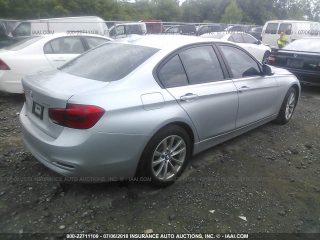WBA8E5G35HNU42754 - 2017 BMW 320 XI SILVER photo 4