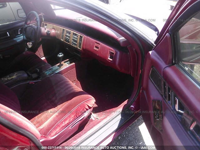 2G4WB55L5R1433167 - 1994 BUICK REGAL CUSTOM BURGUNDY photo 5