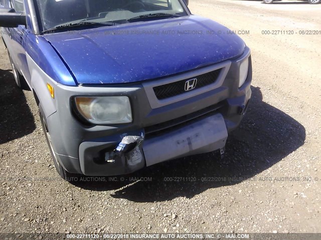 5J6YH28354L015484 - 2004 HONDA ELEMENT LX BLUE photo 6