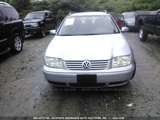 WVWSK61JX2W633361 - 2002 VOLKSWAGEN JETTA GLS SILVER photo 6