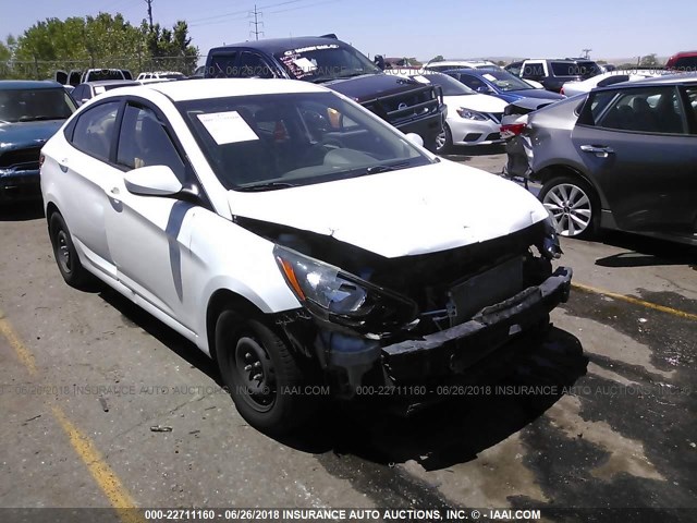 KMHCT4AE3EU695284 - 2014 HYUNDAI ACCENT GLS/GS WHITE photo 6