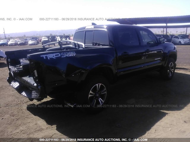 5TFCZ5AN5GX005562 - 2016 TOYOTA TACOMA DBL CAB/SR/SR5/TRD SPT/OR BLACK photo 4