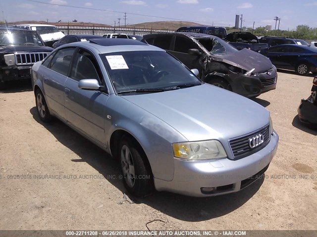 WAULT64B02N116031 - 2002 AUDI A6 3.0 QUATTRO Light Blue photo 1