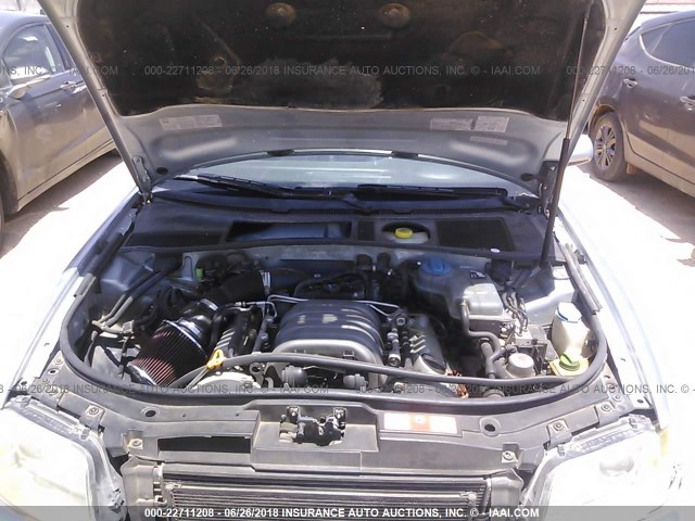 WAULT64B02N116031 - 2002 AUDI A6 3.0 QUATTRO Light Blue photo 10