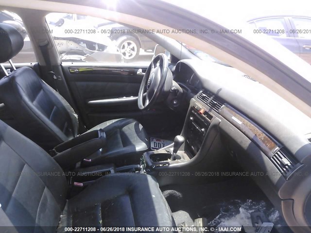 WAULT64B02N116031 - 2002 AUDI A6 3.0 QUATTRO Light Blue photo 5