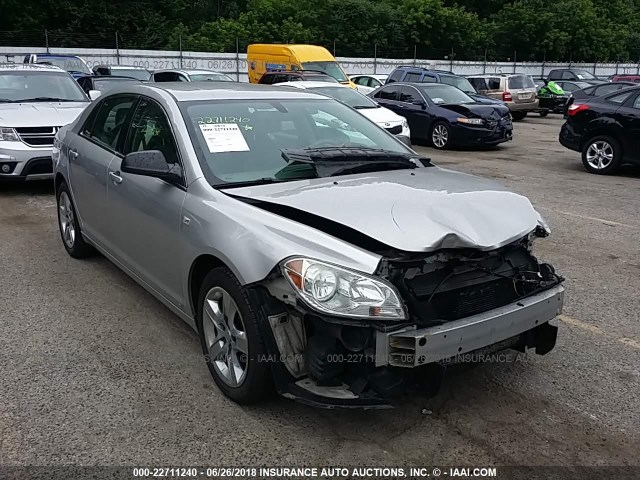 1G1ZG57N58F191336 - 2008 CHEVROLET MALIBU LS SILVER photo 1