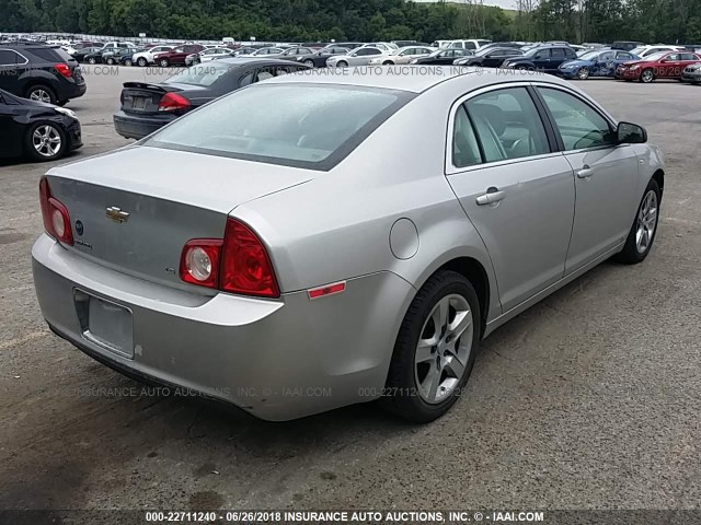 1G1ZG57N58F191336 - 2008 CHEVROLET MALIBU LS SILVER photo 4