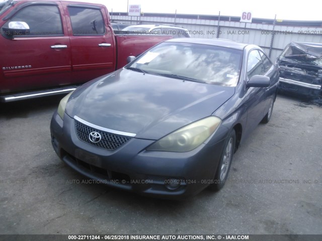 4T1CE30P07U752695 - 2007 TOYOTA CAMRY SOLARA SE/SLE GRAY photo 2