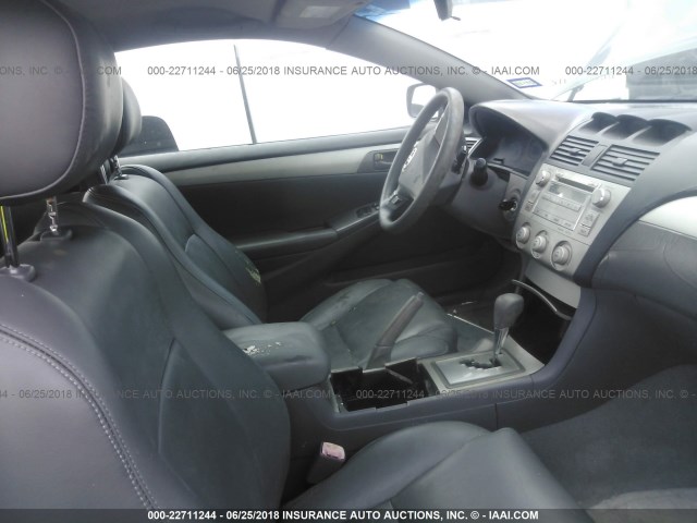 4T1CE30P07U752695 - 2007 TOYOTA CAMRY SOLARA SE/SLE GRAY photo 5