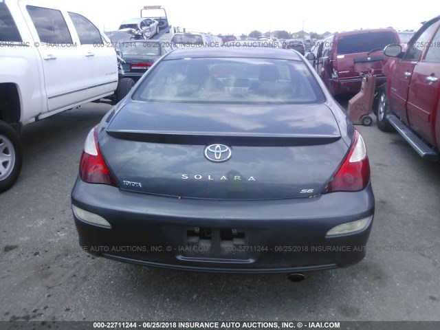 4T1CE30P07U752695 - 2007 TOYOTA CAMRY SOLARA SE/SLE GRAY photo 6