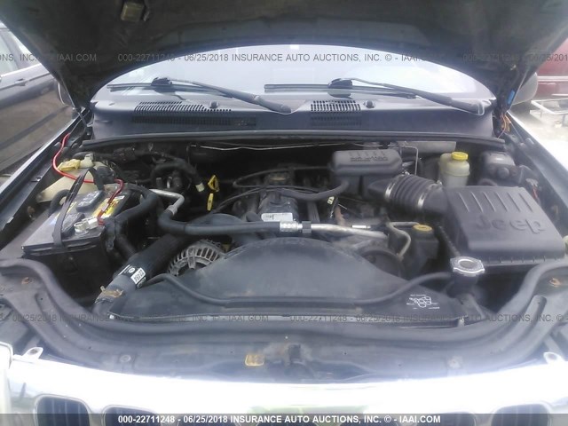 1J4GW48S9YC194817 - 2000 JEEP GRAND CHEROKEE LAREDO GREEN photo 10