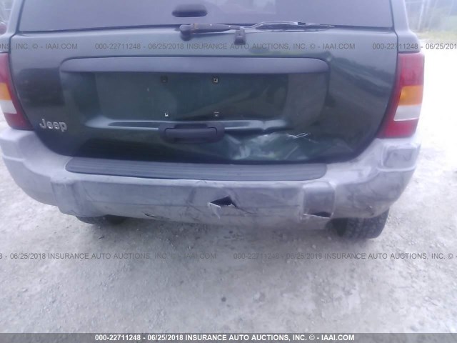 1J4GW48S9YC194817 - 2000 JEEP GRAND CHEROKEE LAREDO GREEN photo 6