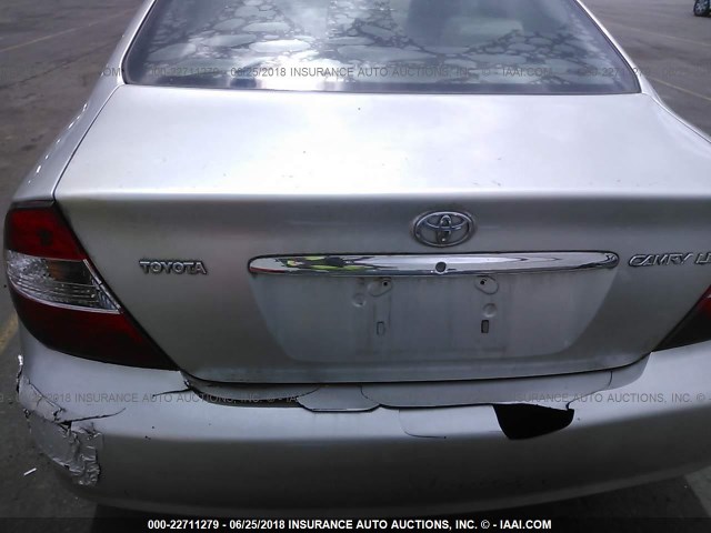 JTDBE32K930143608 - 2003 TOYOTA CAMRY LE/XLE SILVER photo 6