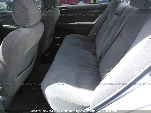 JTDBE32K930143608 - 2003 TOYOTA CAMRY LE/XLE SILVER photo 8