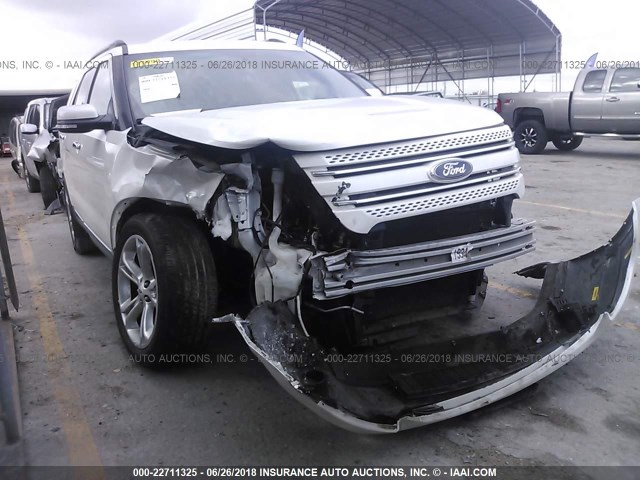 1FM5K7F83FGA04772 - 2015 FORD EXPLORER LIMITED WHITE photo 1