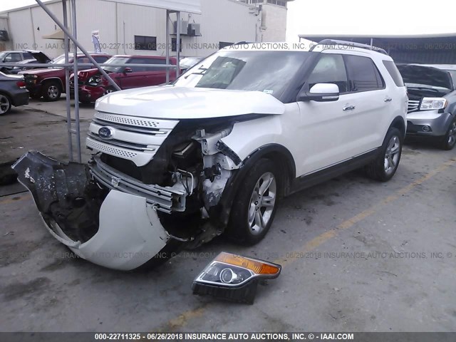 1FM5K7F83FGA04772 - 2015 FORD EXPLORER LIMITED WHITE photo 2