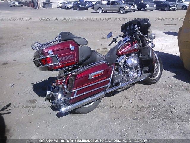 1HD1FCW141Y620288 - 2001 HARLEY-DAVIDSON FLHTCUI RED photo 4