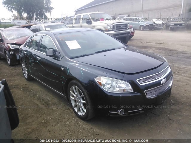 1G1ZK577X8F175147 - 2008 CHEVROLET MALIBU LTZ შავი ფოტო 1