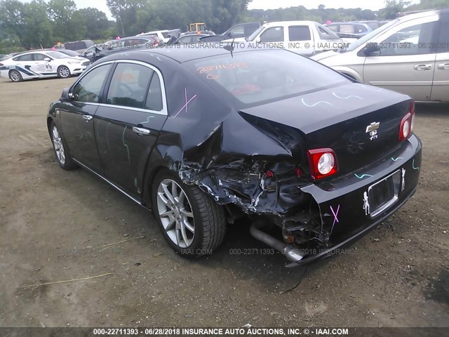 1G1ZK577X8F175147 - 2008 CHEVROLET MALIBU LTZ შავი ფოტო 3