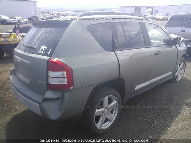 1J8FF57W98D696662 - 2008 JEEP COMPASS LIMITED TAN photo 4