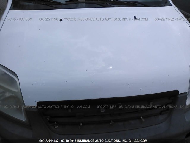 NM0LS7AN6AT025606 - 2010 FORD TRANSIT CONNECT XL WHITE photo 10