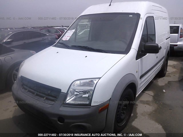 NM0LS7AN6AT025606 - 2010 FORD TRANSIT CONNECT XL WHITE photo 2