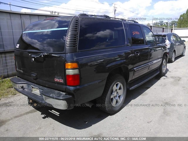 3GKFK16T44G303820 - 2004 GMC YUKON XL K1500 GRAY photo 4