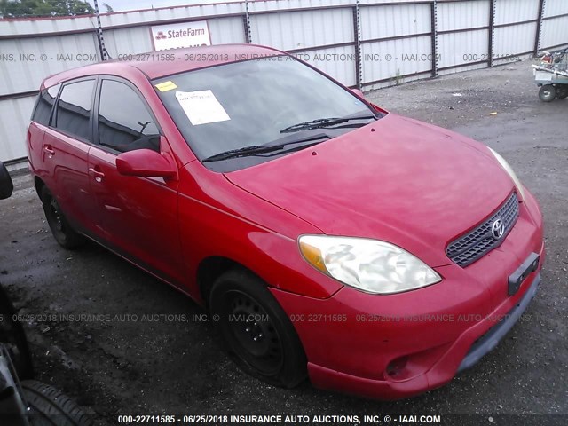 2T1KR32E55C377185 - 2005 TOYOTA COROLLA MATRIX XR RED photo 1